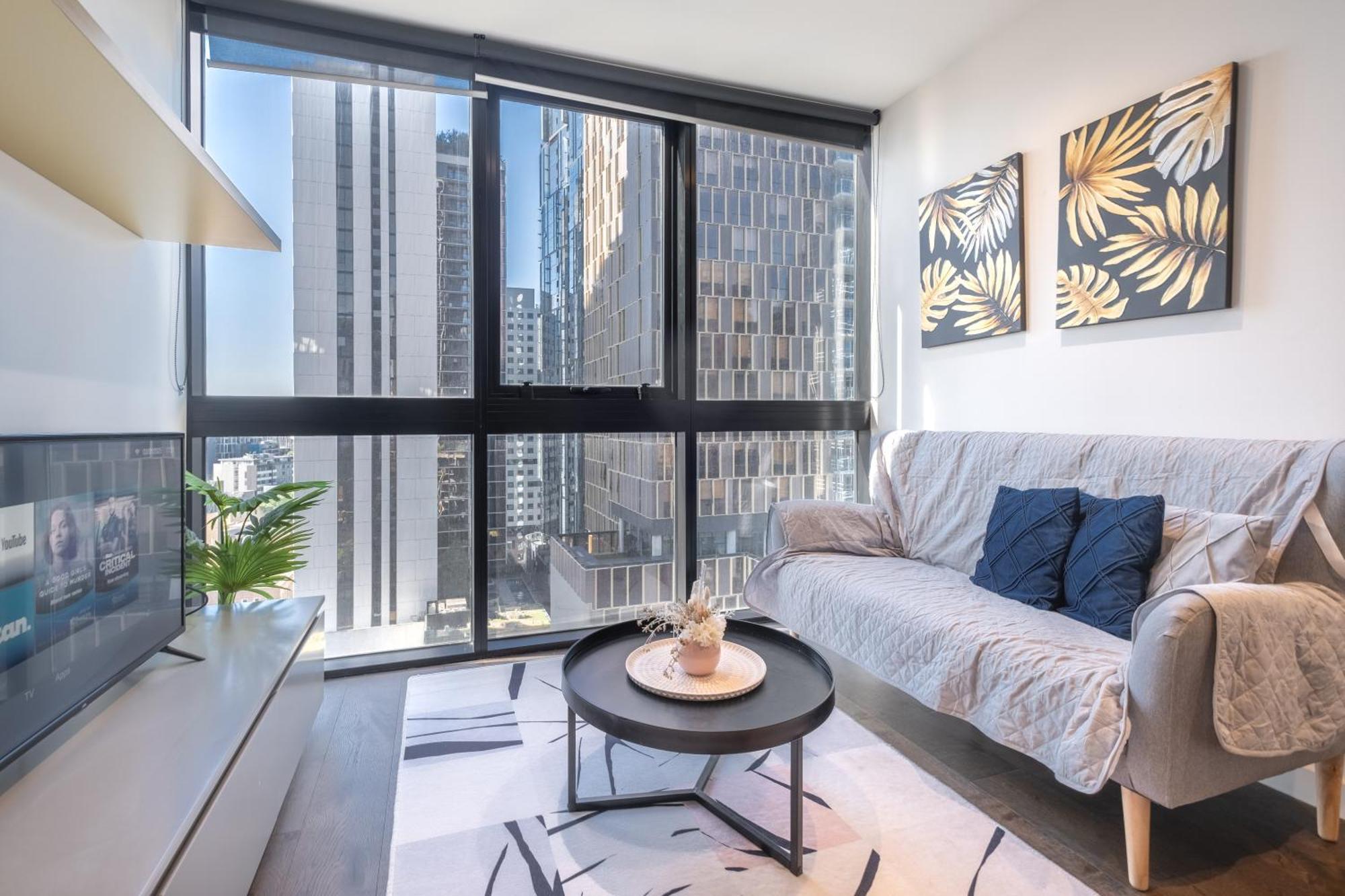 Relaxed 1Br1Ba City View Apt Wifi In Cbd เมลเบิร์น ภายนอก รูปภาพ